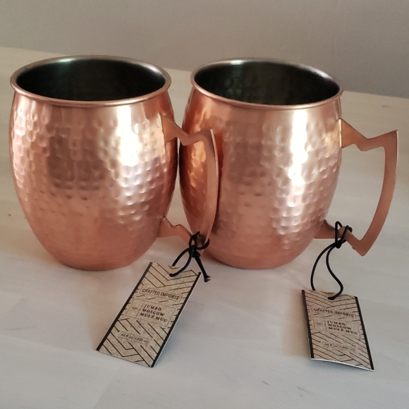 crafted imports Other - Pair of jumbo Moscow mule mugs